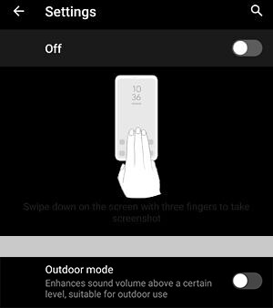 Modo Outdoor no ROG Phone 3