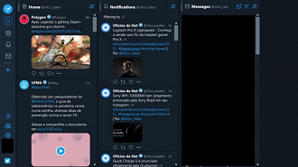 Plataforma TweetDeck continua funcionando no PC. Fonte: Vitor Valeri