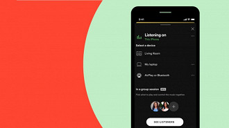 Atualização da funcionalidade Sessão em Grupo no app Spotify. Fonte: Spotify