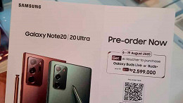 Novo vazamento revela Galaxy Note 20 e Galaxy Note 20 Ultra Pré-venda Novo vazamento revela Galaxy Note 20 e Galaxy Note 20 Ultra Pré-venda