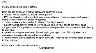 E-mail mostra negociação entre Apple e Amazon
