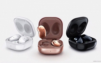 Há três cores disponíveis no novo Galaxy Buds Live