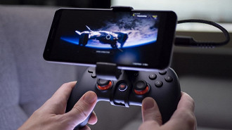 Controle do Google Stadia com smartphone Android. Fonte: topgadget