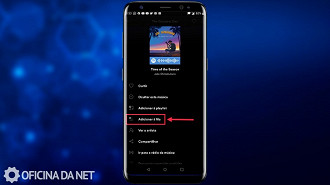 Passo 02 - Como adicionar músicas à playlist compartilhada em tempo real no Spotify. Fonte: Vitor Valeri