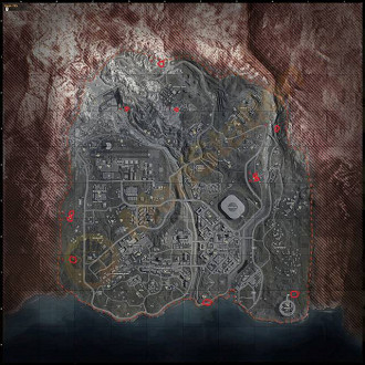 Localização dos bunkers no mapa em Call of Duty Warzone