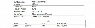 Moto E7 - Capacidade de Bateria.