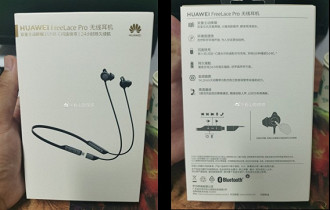 Caixa do fone de ouvido sem fio Bluetooth Huawei FreeLace Pro. Fonte: Weibo