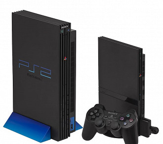 Ps2, o console mais vendido da história, em suas versões Fat e Slim - Imagem: Divulgação