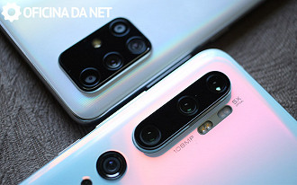 A71 com 3 câmeras vs Note 10 com 4