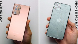 Galaxy Note 20 Ultra: Sucessor do Gorilla Glass 6, Victus, impressiona no teste de queda Galaxy Note 20 Ultra: Sucessor do Gorilla Glass 6, Victus, impressiona no teste de queda
