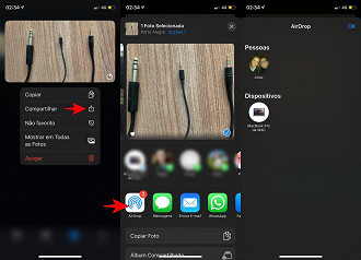 Como compartilhar um arquivo pelo Airdrop no iPhone