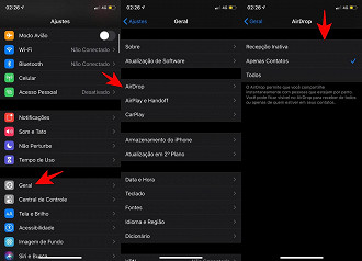 Como configurar o Airdrop no iOS