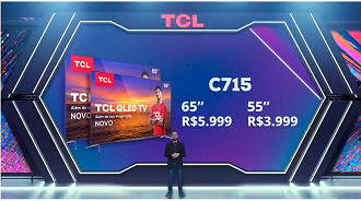 TCL C715 QLED traz duas versões, com 55 e 65 polegadas e resolução 4K