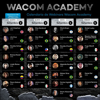 Participantes da Wacom Academy