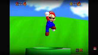 Cena do jogo Super Mario 64 em HD para Nintendo Switch (título foi lançado originalmente para Nintendo 64). Fonte: Nintendo