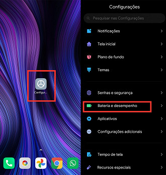 Como ativar o modo Ultra economia de bateria