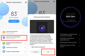 Como ativar o modo Ultra economia de bateria