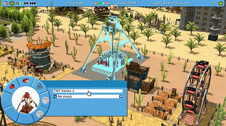 Cena do jogo RollerCoaster Tycoon 3: Complete Edition. Fonte: Nintendo