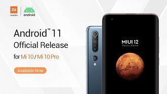 Android 11 disponível para Mi 10 e Mi 10 Pro
