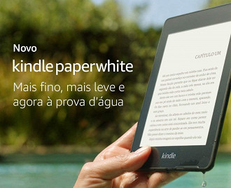 Quarta geração do e-reader Kindle Paperwhite. Fonte: Amazon