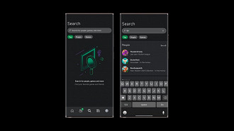 Sistema de busca de jogos do novo app da Microsoft para utilizar remotamente o Xbox One. Fonte: Microsoft