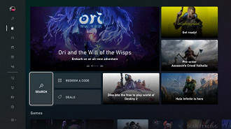 Redesign da Microsoft Store no Xbox.