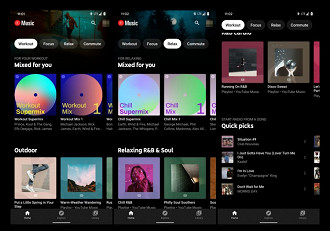 Filtros de playlists de acordo com a atividade que a pessoa realiza enquanto escuta música. Fonte: Reddit