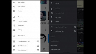 Opção de procurar por músicas desapareceu na Play Store. Fonte: 9to5google