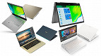 Novos notebooks Acer Swift, Spin e Aspire são anunciados com Intel Tiger Lake