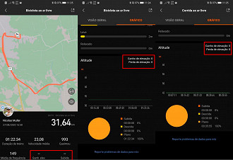 Mi Band 5 - não marca ganho de elevação