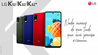 LG lança K52, K62 e K62+ no Brasil, confira preços e fichas técnicas