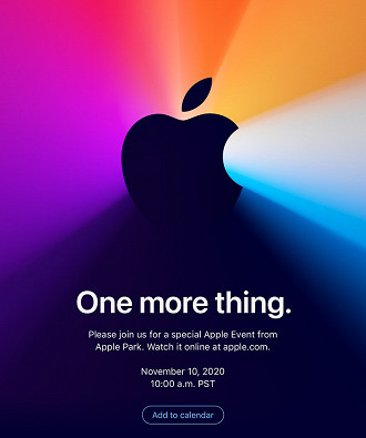 Convite da Apple enviado para a imprensa.