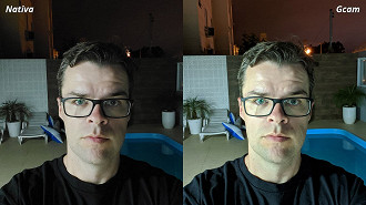 Selfie Gcam vs Nativa S10 Lite: noturna, excelente qualidade