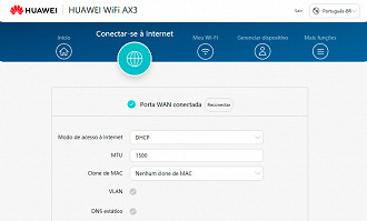 Huawei AX3 - Configuração