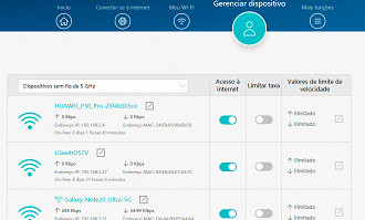 Huawei AX3 controle de equipamentos