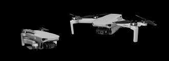 DJI Mini 2 - Novo modelo segue pesando 249 gramas e seu corpo é praticamente o mesmo do DJI Mavic Mini.