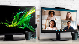 Acer anuncia novos monitores com webcam e touchscreen Acer anuncia novos monitores com webcam e touchscreen