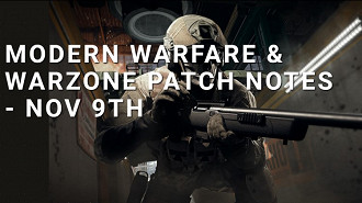 Banner de anuncio do novo patch de Call of Duty Warzone e Modern Warfare. Fonte: Infinity Ward