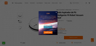 Banner de desconto em produto selecionado. Fonte: Twitter