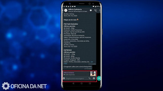 Passo 06 - Citação do produto ou serviço que foi escolhido no chat da empresa no WhatsApp.