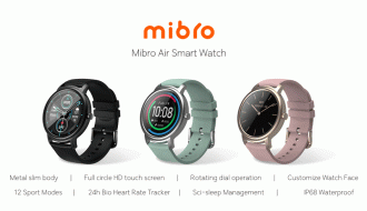 Modelos do Mibro Air Smart Watch. Foto: Reproduçãp