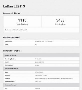 Codinome LuBan LE2113 se refere ao OnePlus 9.