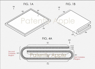 Projeto do suposto iPhone dobrável. Foto: Reprodução.