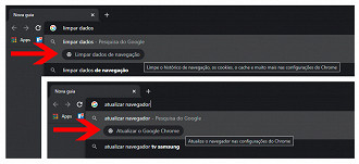 Chrome Actions - Exemplos de comandos