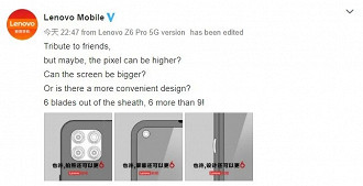 Anúncio da Lenovo no Weibo.
