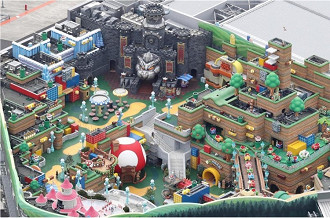 Visão geral do parque temático Super Nintendo World. Fonte: Nintendo/USJ