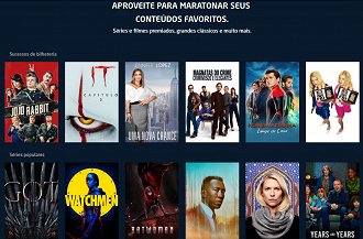 Filmes e séries disponíveis para maratonar no DirecTV Go.