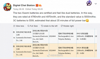 Fonte via Weibo traz informações sobre a bateria dos próximos topo de linha da Xiaomi, Mi 11 e Mi 11 Pro.