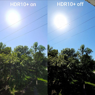 O HDR10+ apresenta mais informações em imagens de tons escuros, assim como acontece na sombra das árvores da imagem acima.