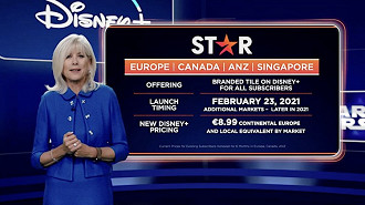 Anúncio do reajuste de preços das assinaturas da Disney+ e a chegada da Star. Fonte: TechCrunch